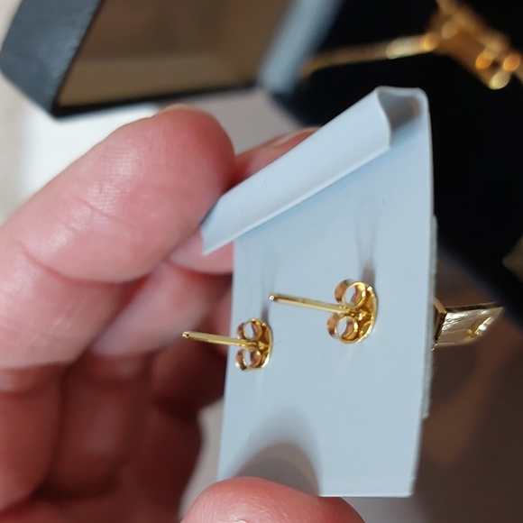 Vintage zipper necklace and earring set - Picture 3 of 3